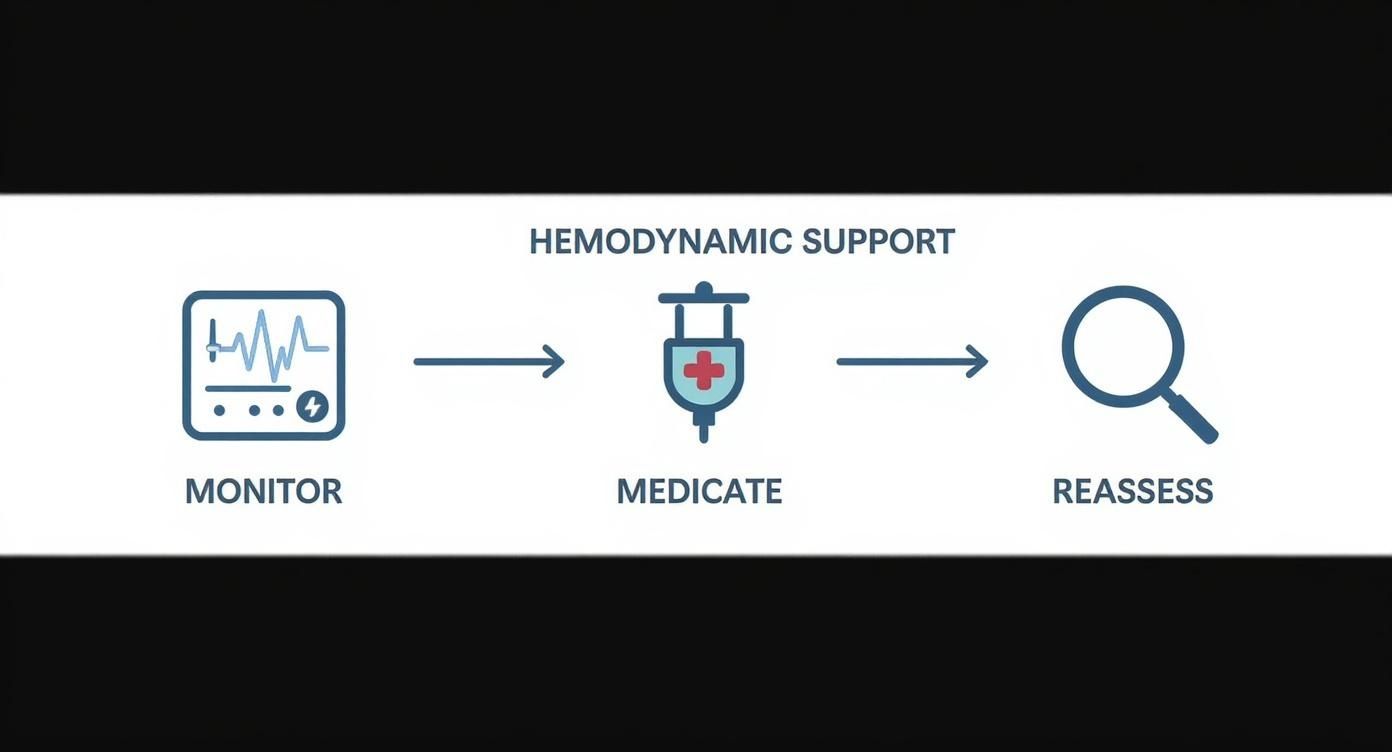 Infographic about care after cardiac arrest