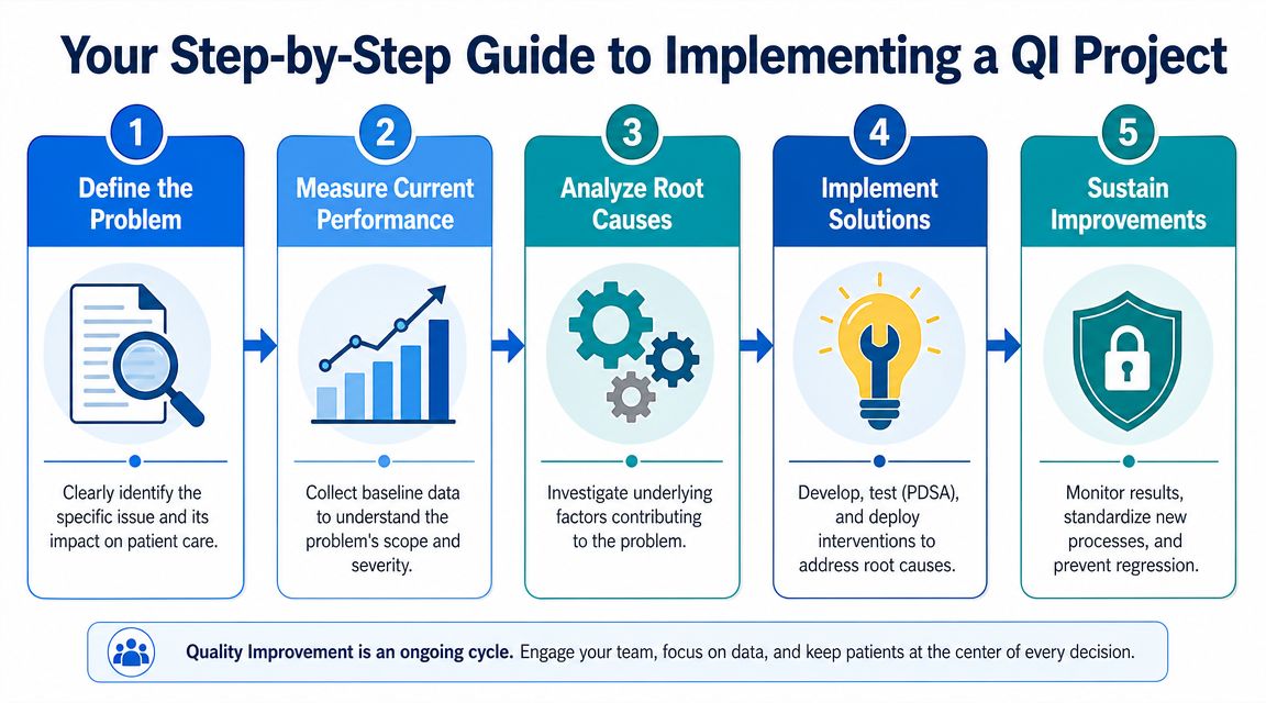 Your Step-by-Step Guide to Implementing a QI Project