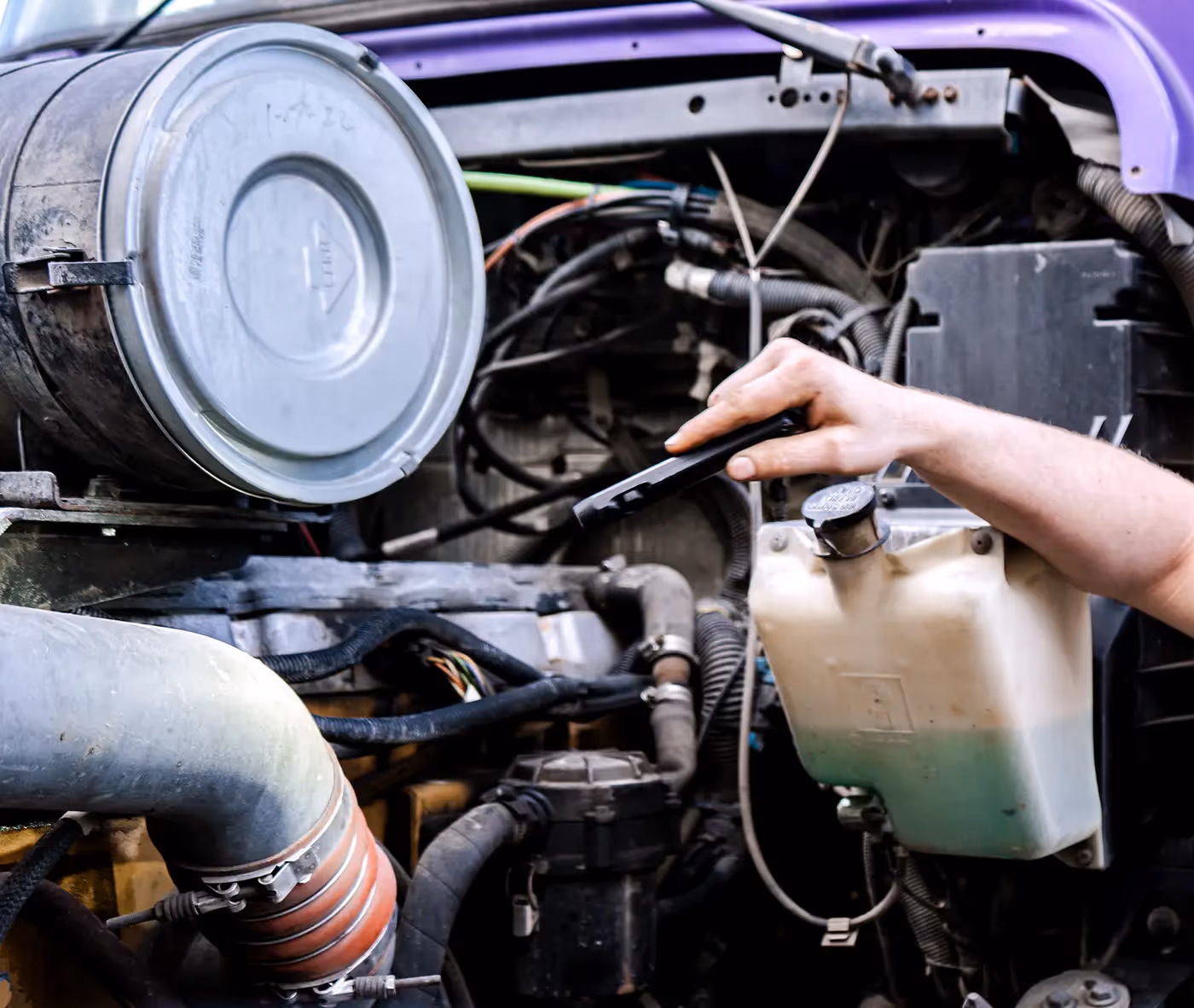 Mechanic performing BIT inspection in Southern California