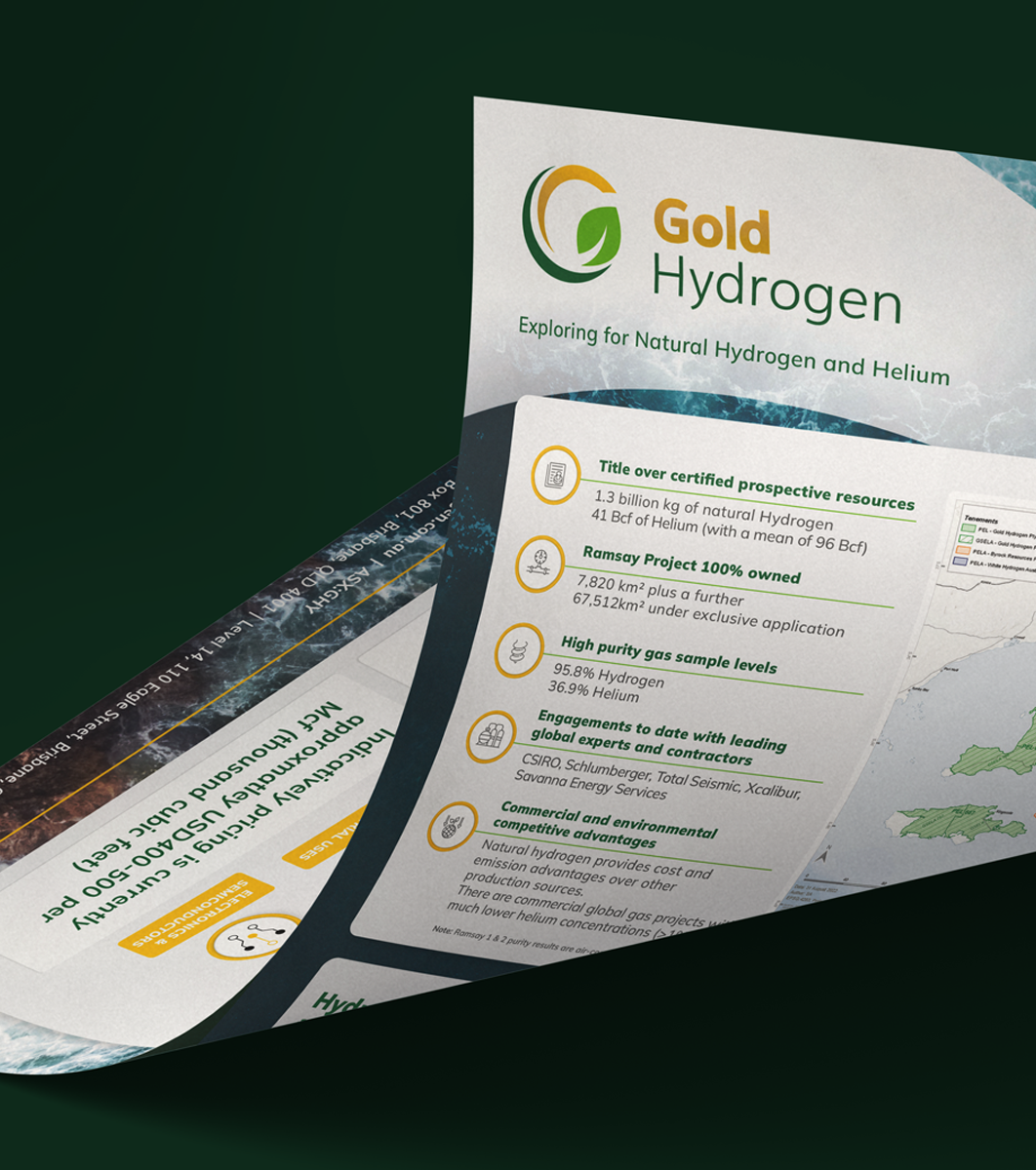 Gold Hydrogen Promotional Flyer