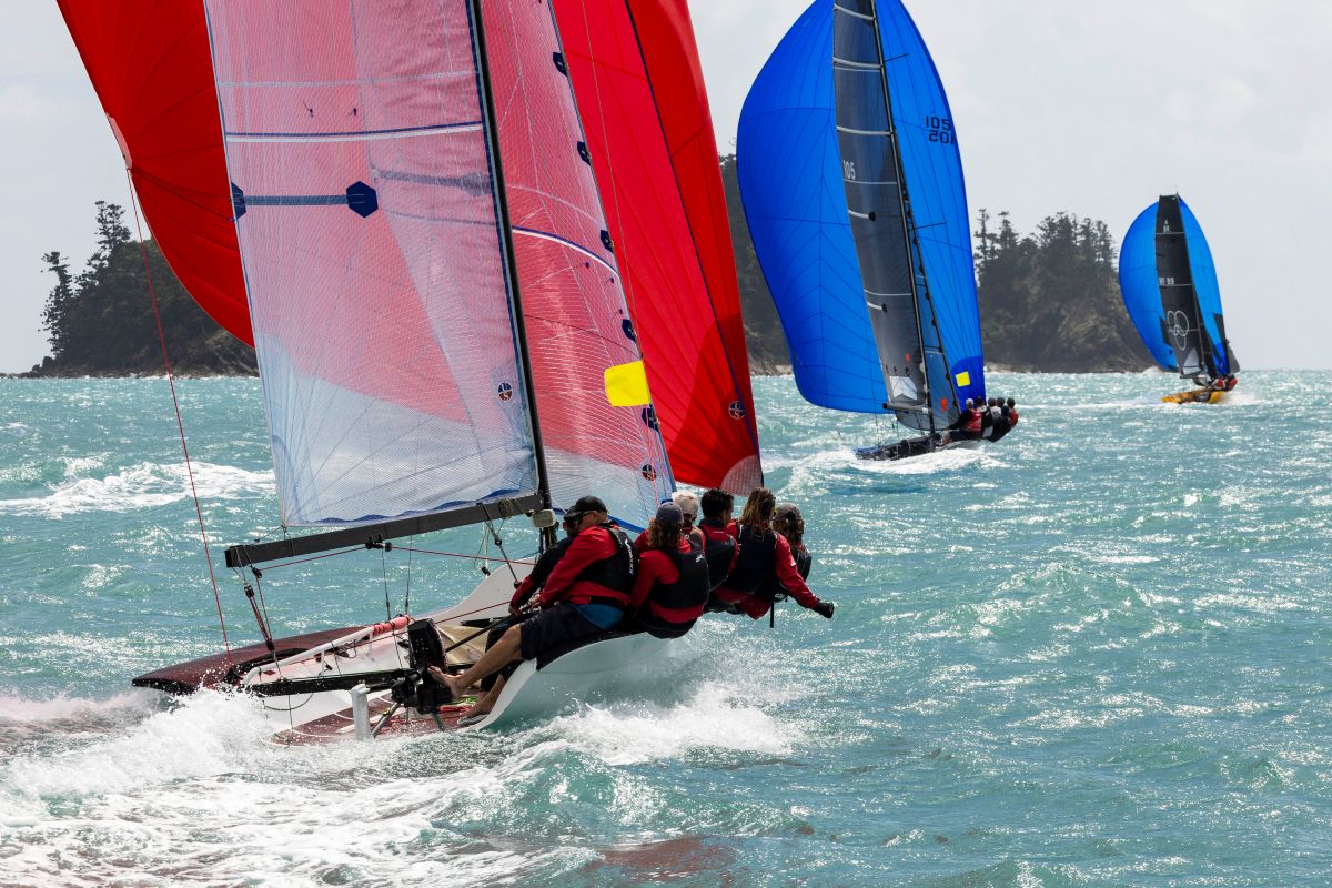 Sports Boats with their speed skates on
