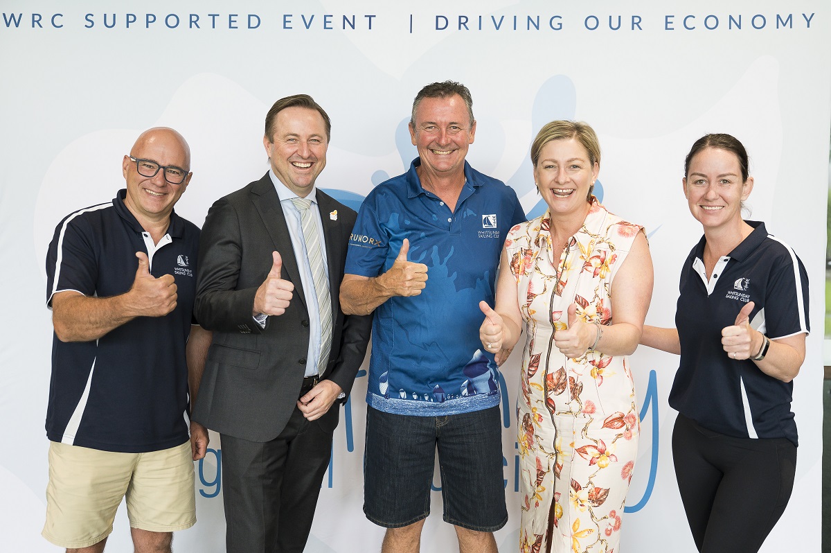 WSC CEO Steve Watson, Whitsundays Mayor Ry Collins, WSC President Terry Archer and WSC Operations & Brand Manager, Amanda Black
