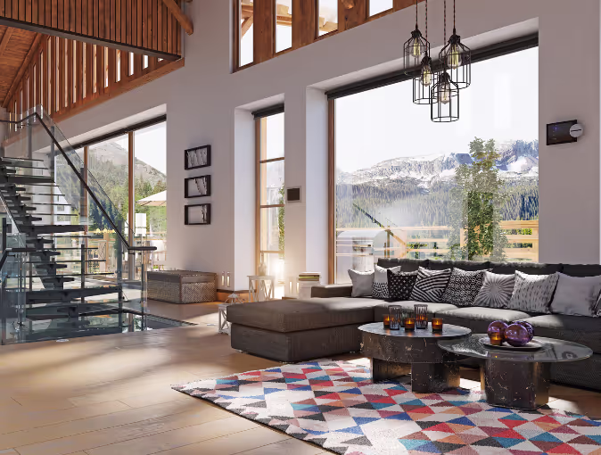 Indoor image of newly installed windows in a denver area home