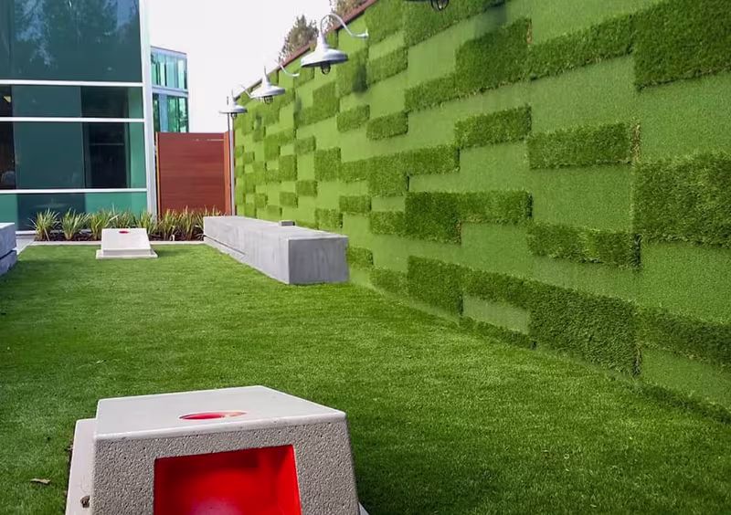 Durable synthetic turf at a Colorado commercial property