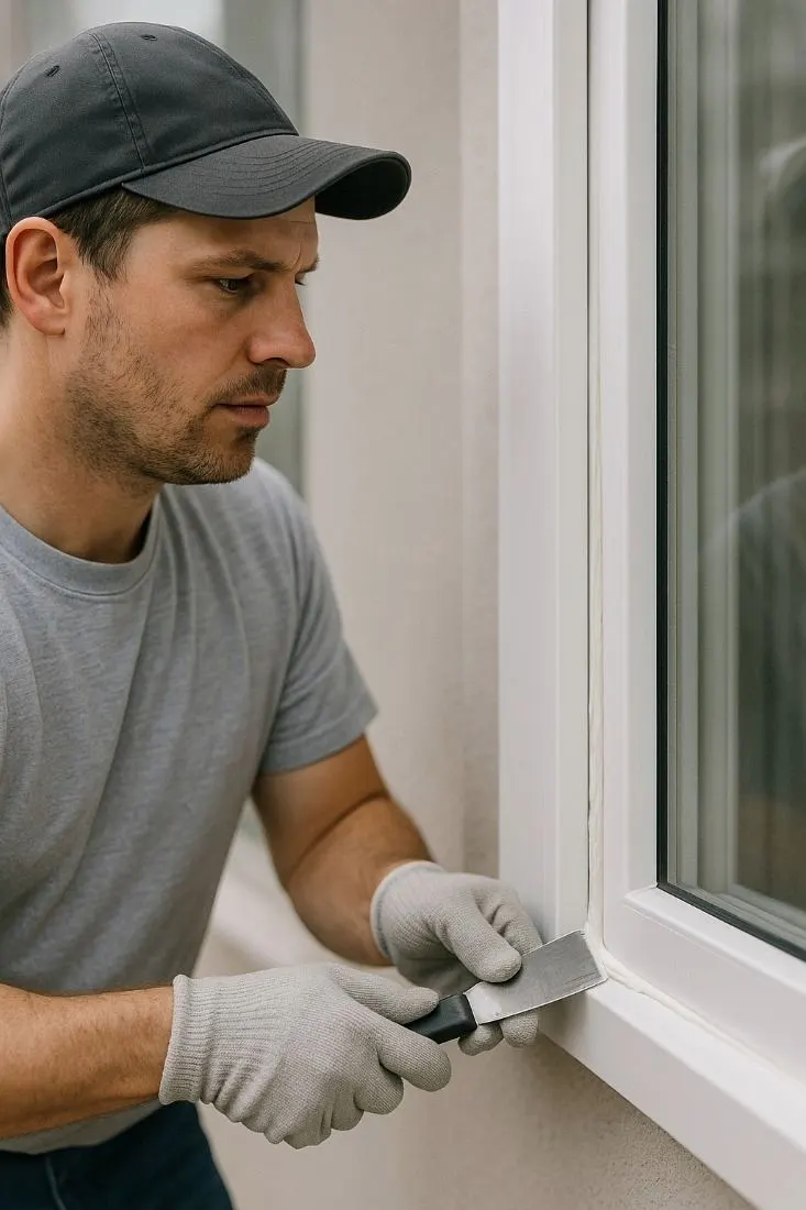 EcoShield Exteriors window contractor glazing windows on a Centennial, CO home