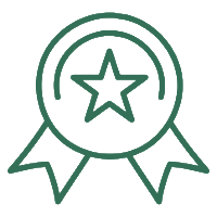 badge icon representing the certifications held by ecoshield exteriors