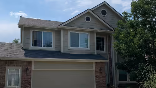 Colorado home roof after hail damage repair by EcoShield Exteriors