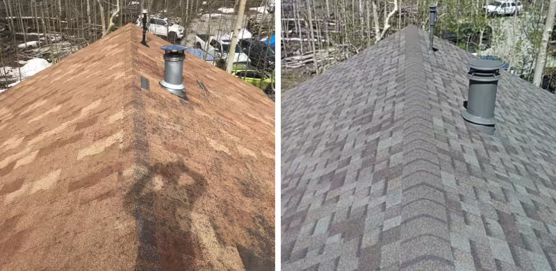 roof replacement for a denver metro area home - before and after pictures