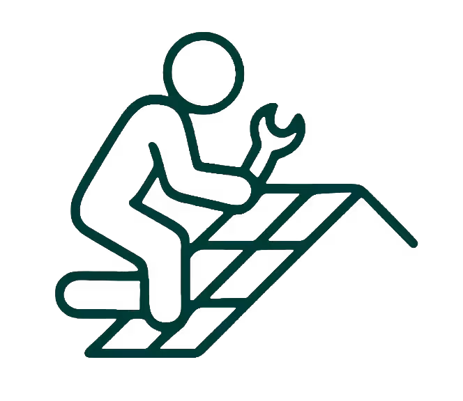 roofing icon used to represent roof repair services in texas by ecoshield exteriors