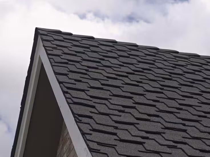 Luxury asphalt shingles on a residential roof in Colorado