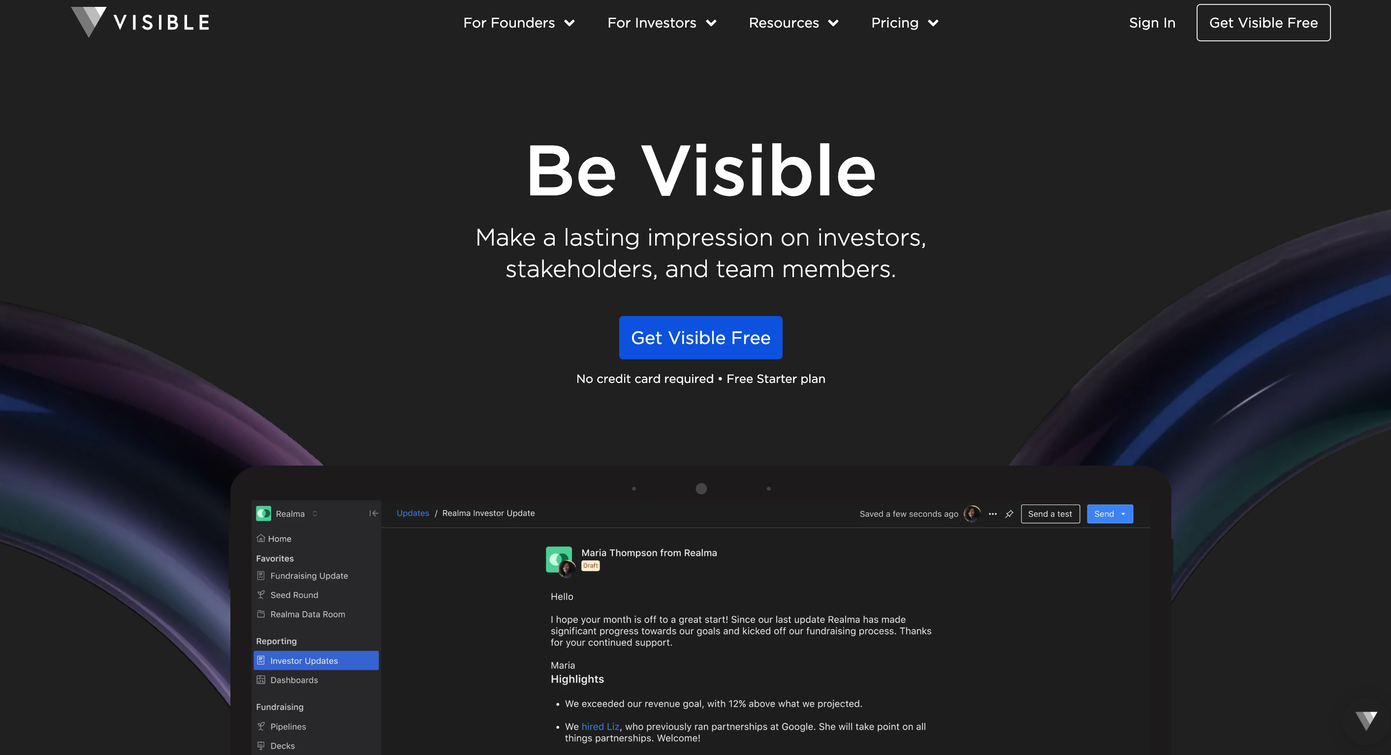 visiblevc-homepage