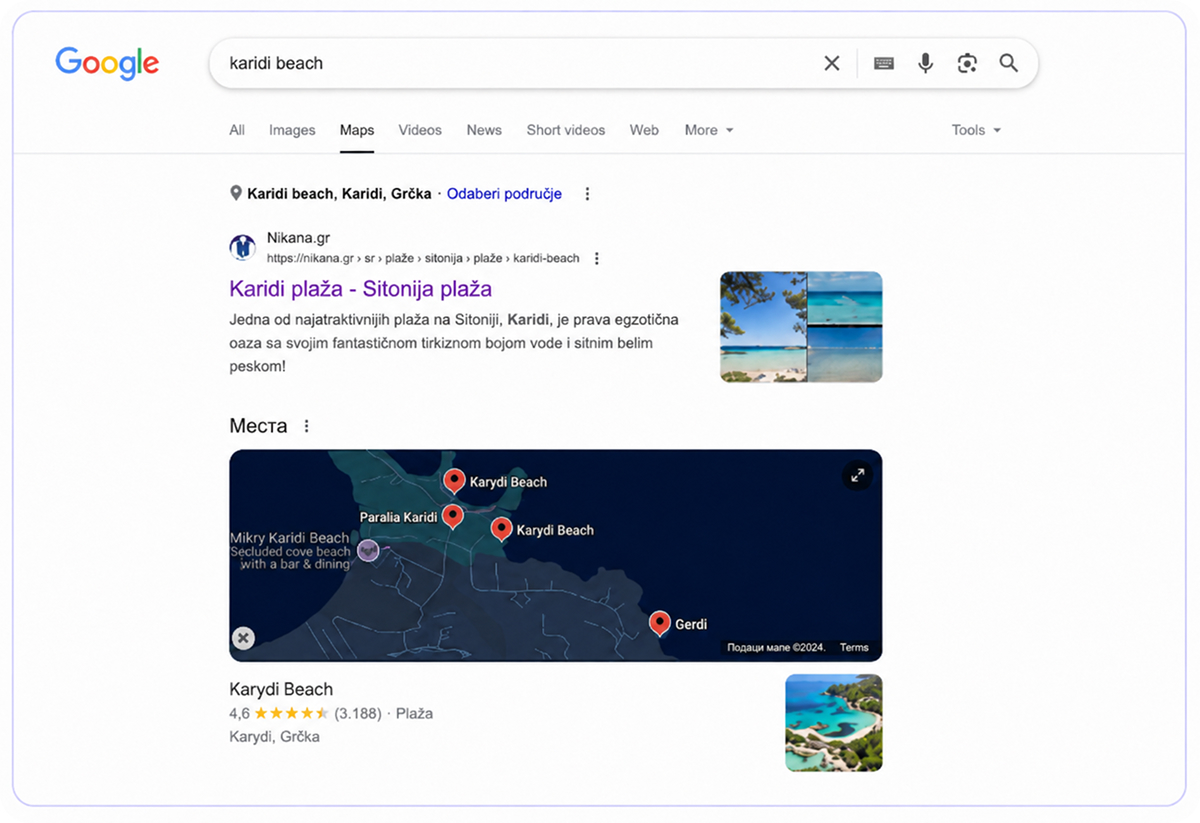 Nikana search results local