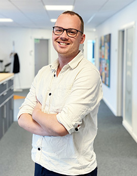 Billede af Michael Holm som er VVS-installatør praktikant