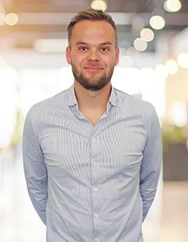 Billede af Michael Holm som er VVS-installatør praktikant