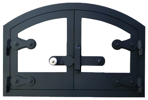 Radijusinės durelės krosnies orkaitei LS6040UV juodos spalvos (su stiklu)