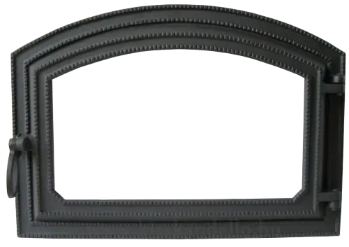 Arkinės krosninės durelės S5035 juodos spalvos (su stiklu)