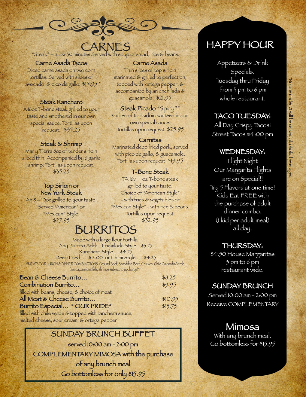 Menu Page