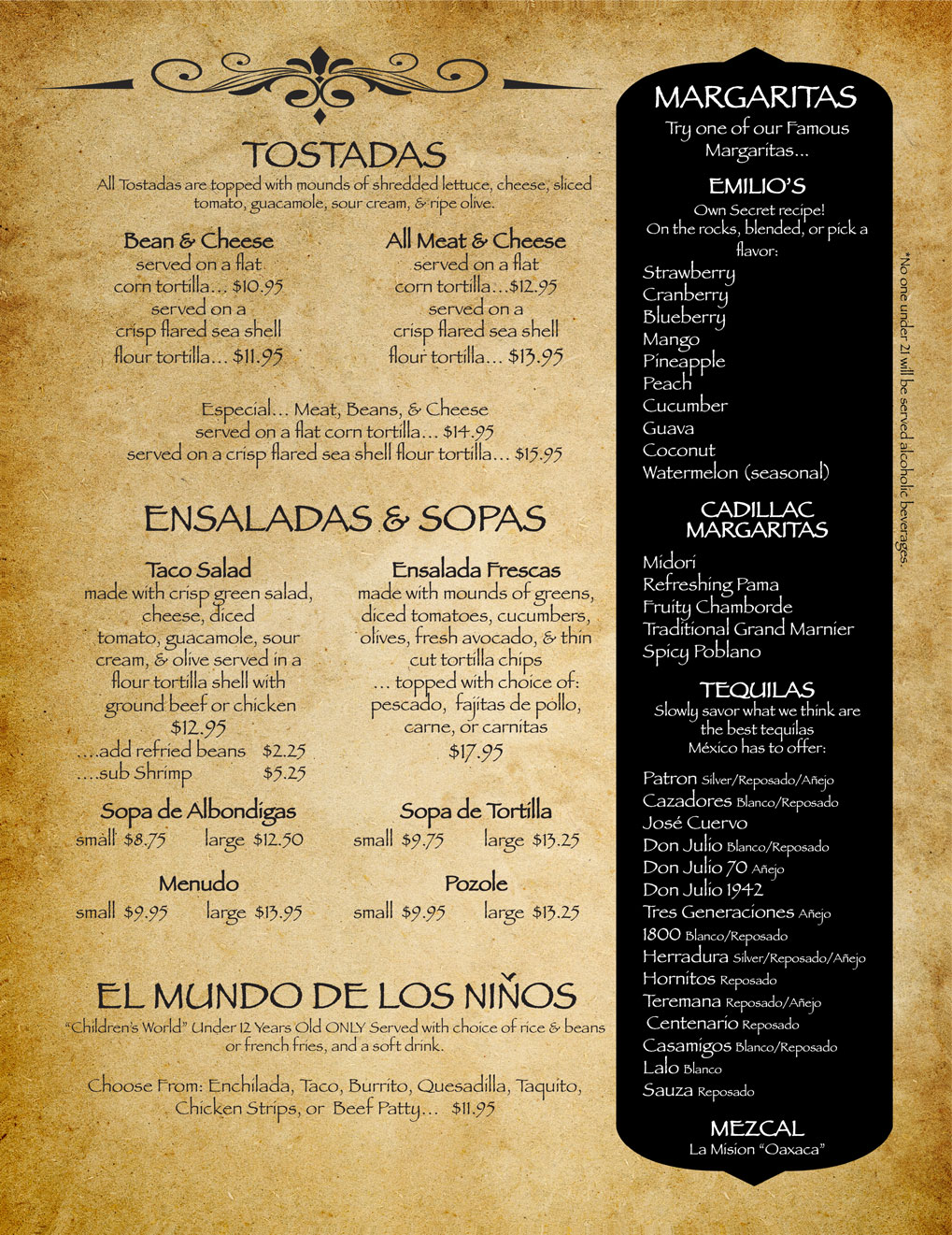 Menu Page