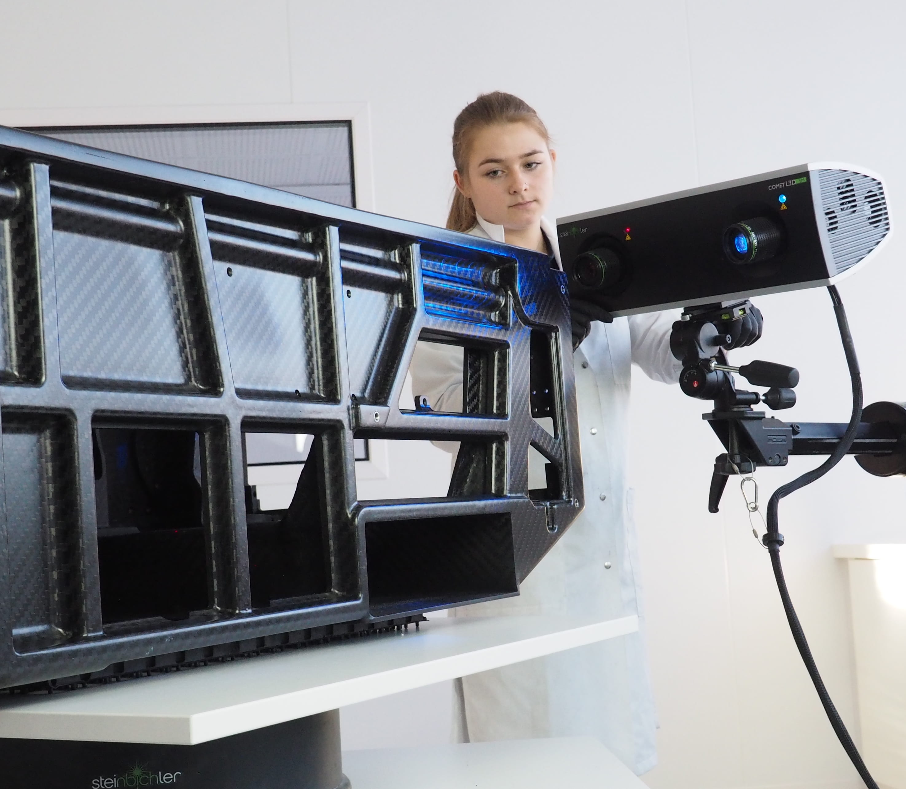 Prüfung eines CFK-Strukturbauteils per 3D-Scan