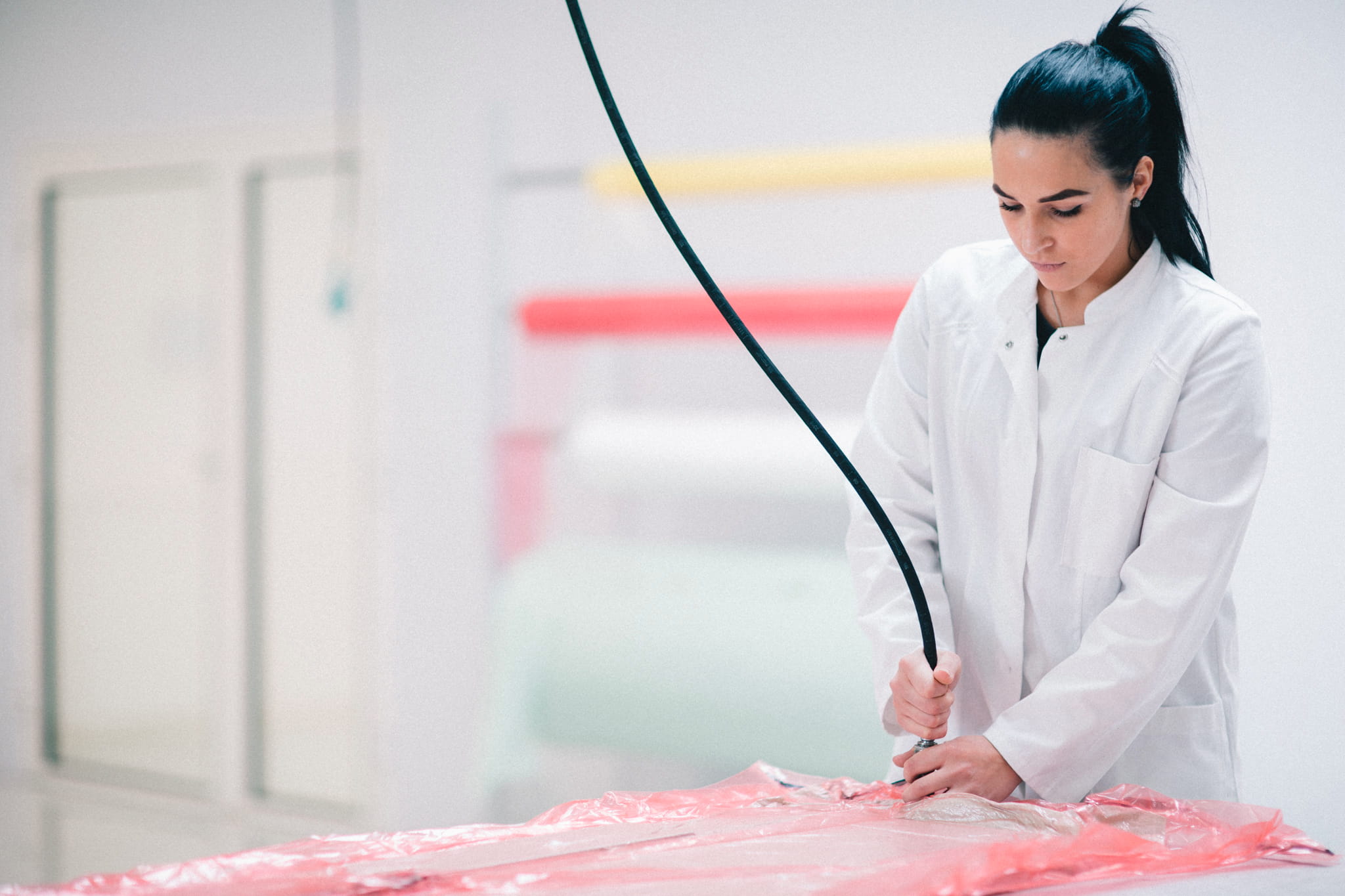 Evakuieren der CFK Bauteile