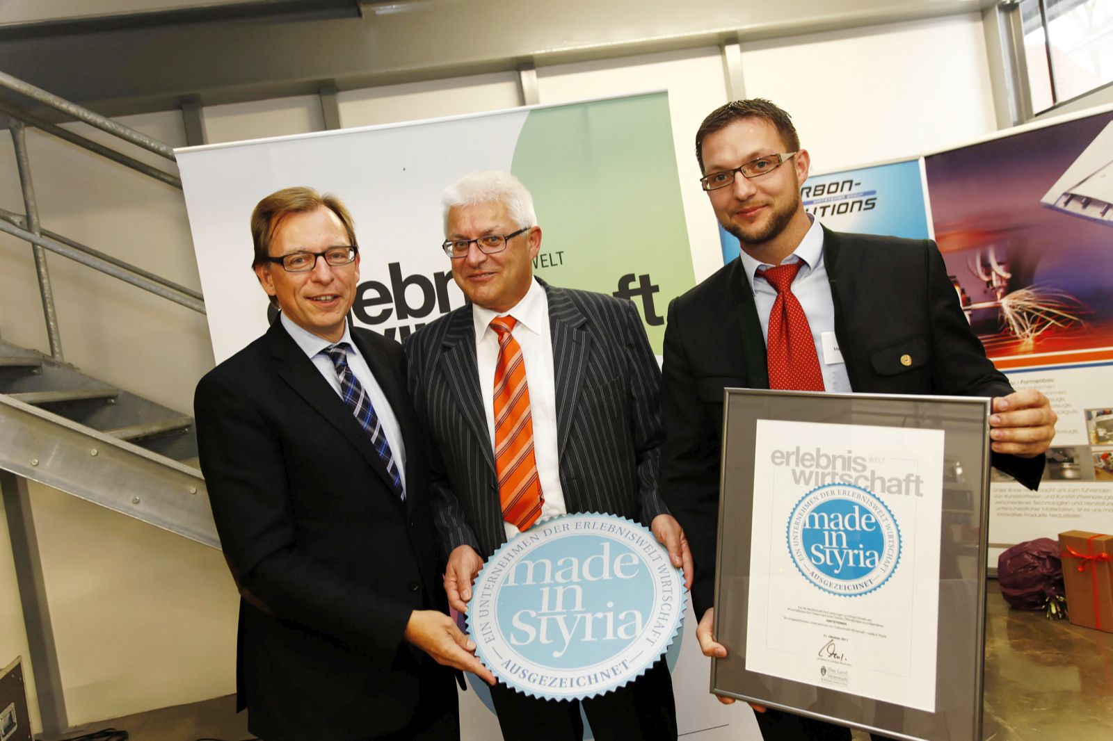 Betriebsübergabe mit Gerhard und Martin Hintsteiner mit LR Buchmann