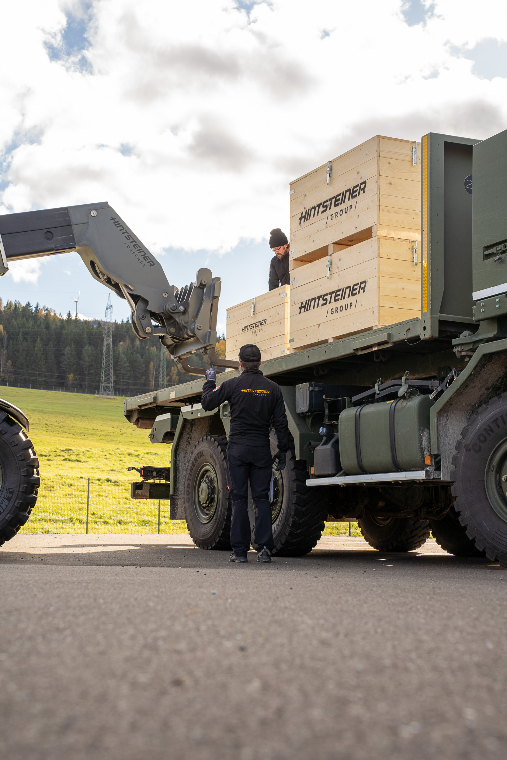 Verladung militärischer Güter