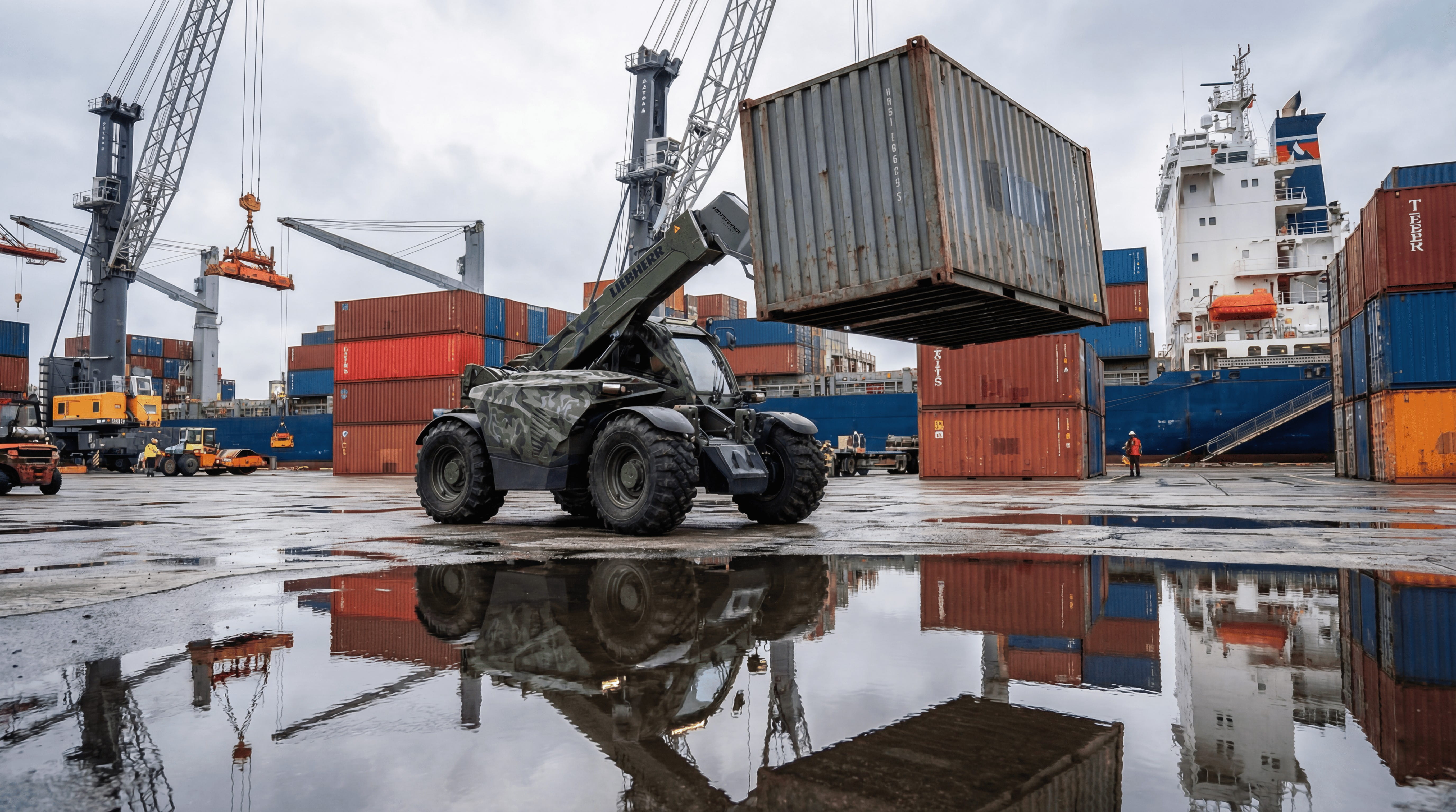 Military Telehandler for Material Handling