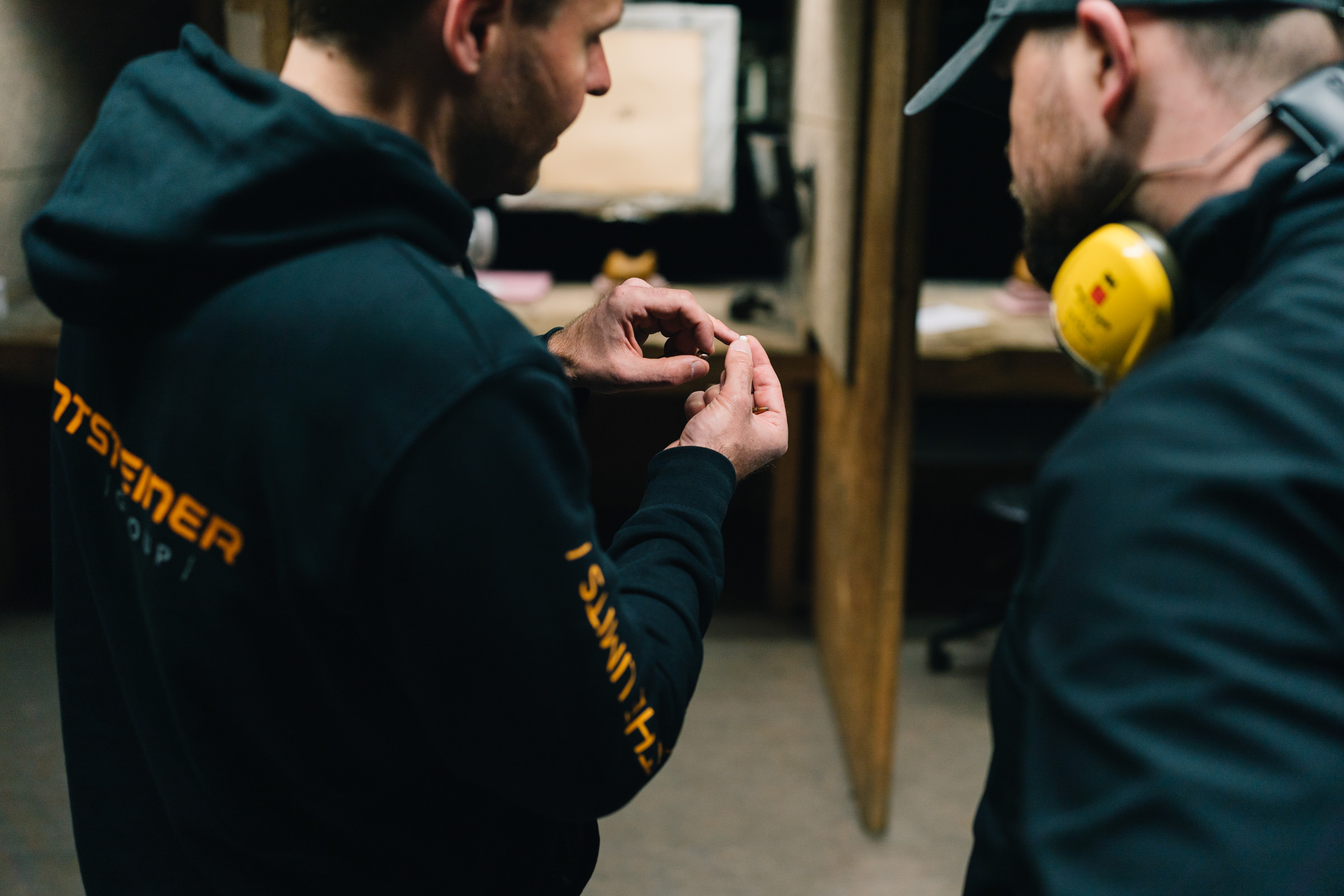 Versuchsergebnis im Schießstandumfeld - Projektil