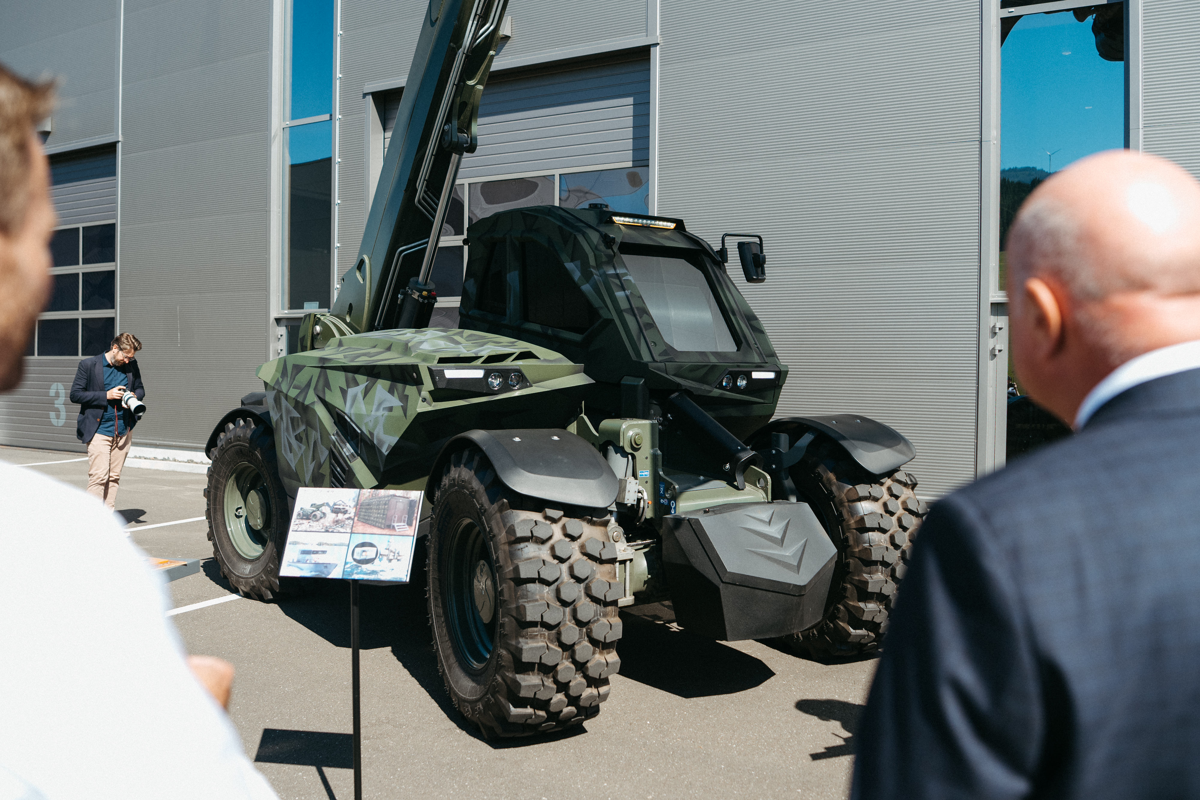 Bundeskanzler Besuch – Teleskoplader