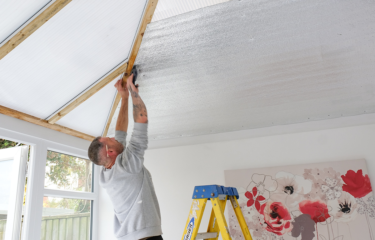 P-Shaped Conservatory Roof Insulation