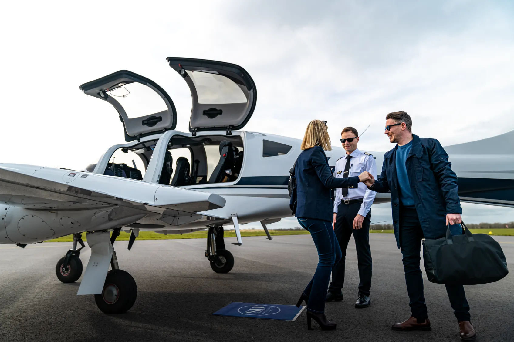 embarquement dans le Diamond DA62