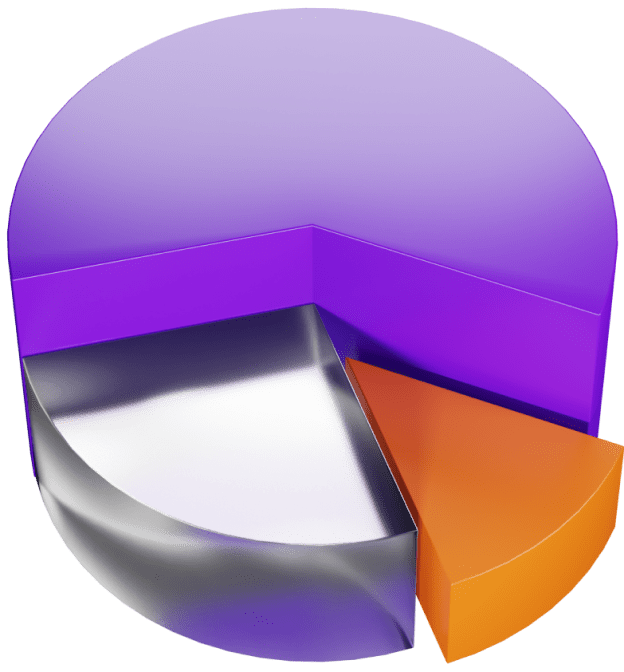 3D graph chart icon