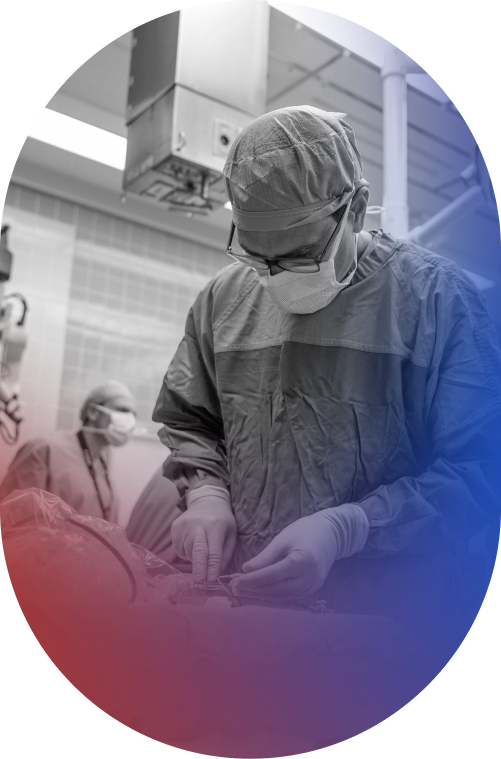 Engineer running a test between the Connexus Brain-Computer Interface's Internal Transceiver and Cortical Module