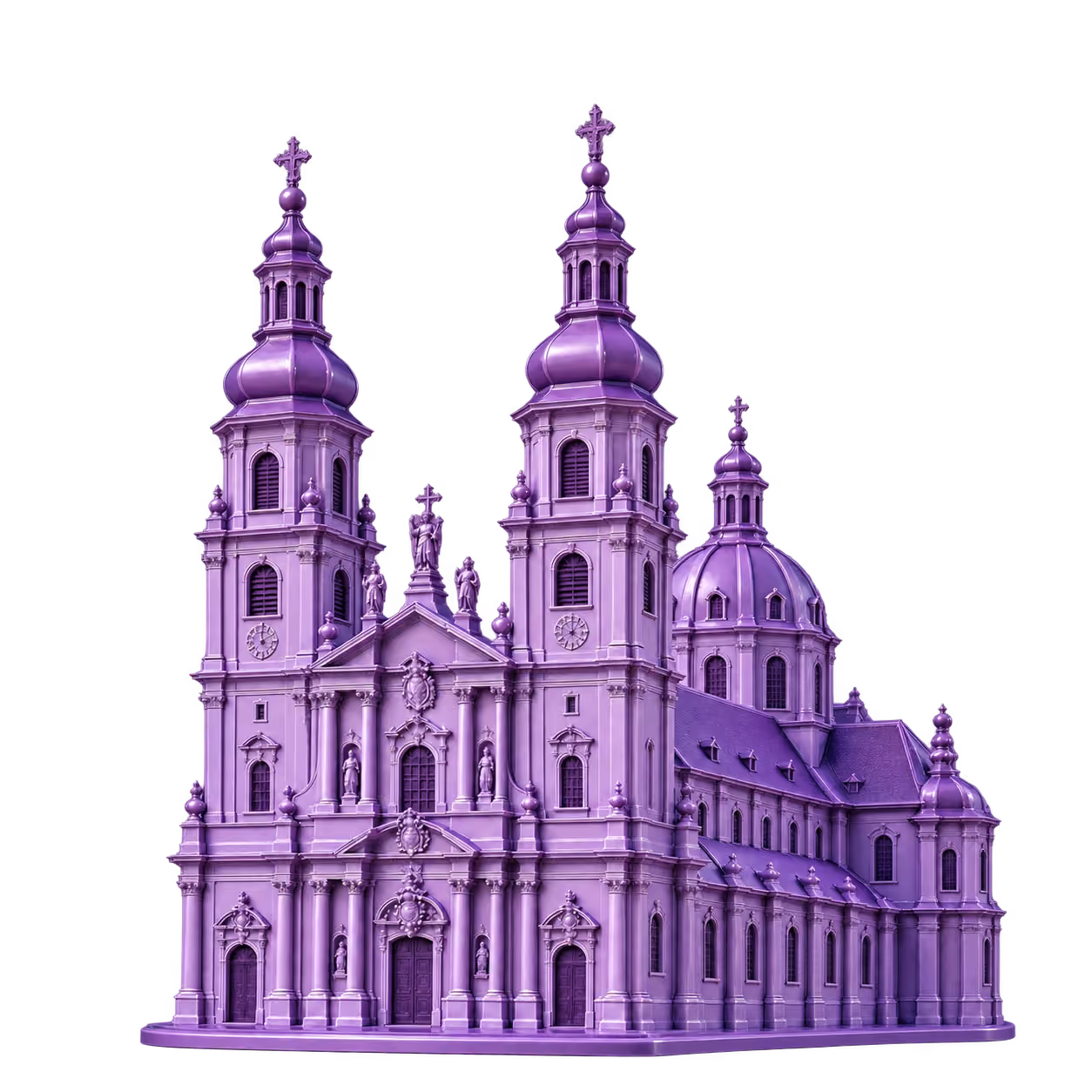 Violette 3D Illustration: Dom St. Salvator in Fulda