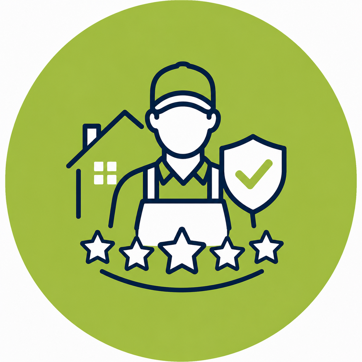 Local bilingual cleaning team icon