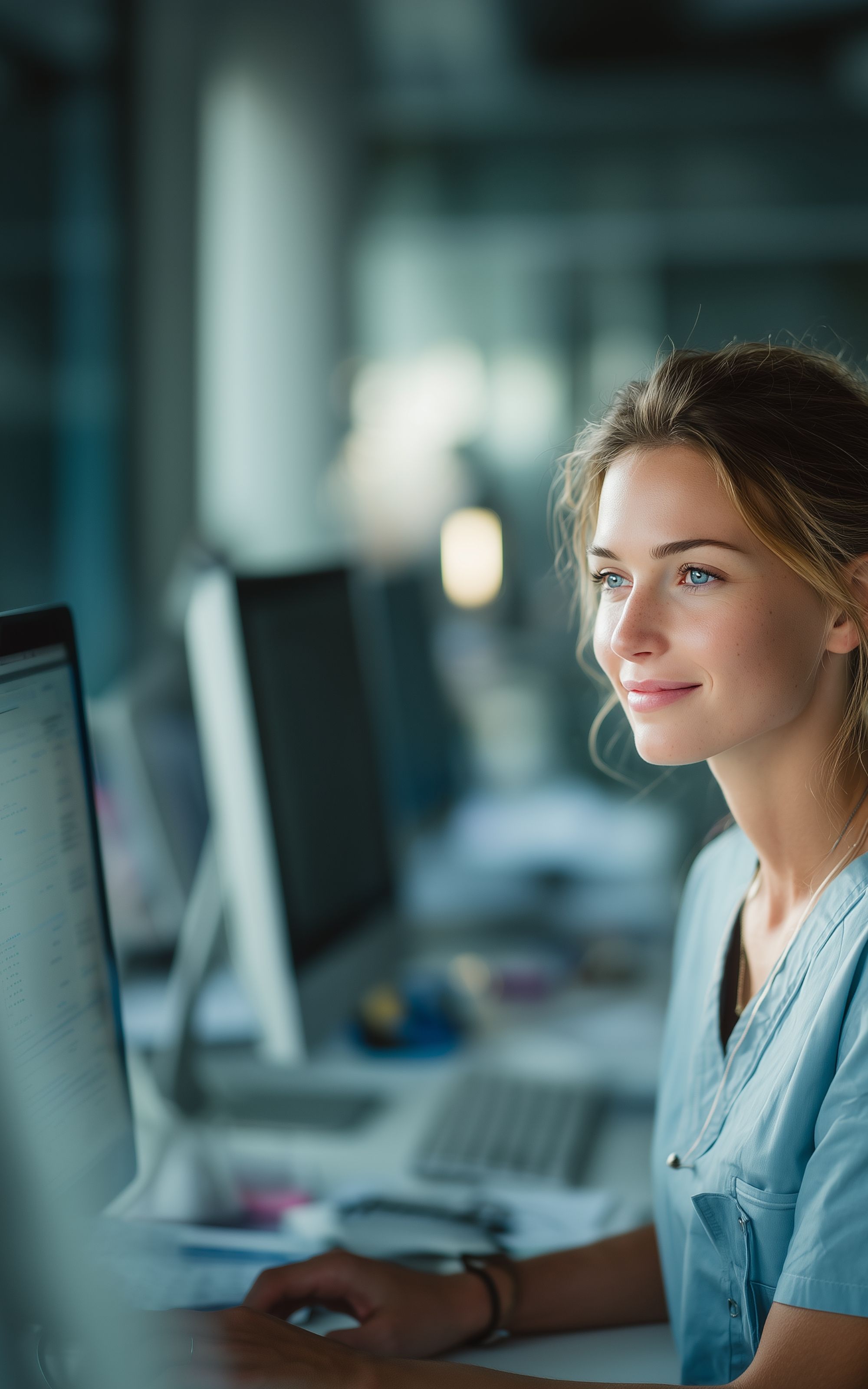 Confident worker in the IT sector