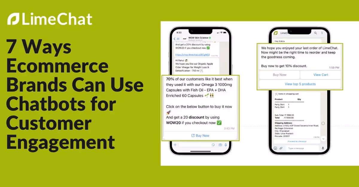 7 Ways Online Businesses Should Use Ecommerce Chatbots for Customer Engagement