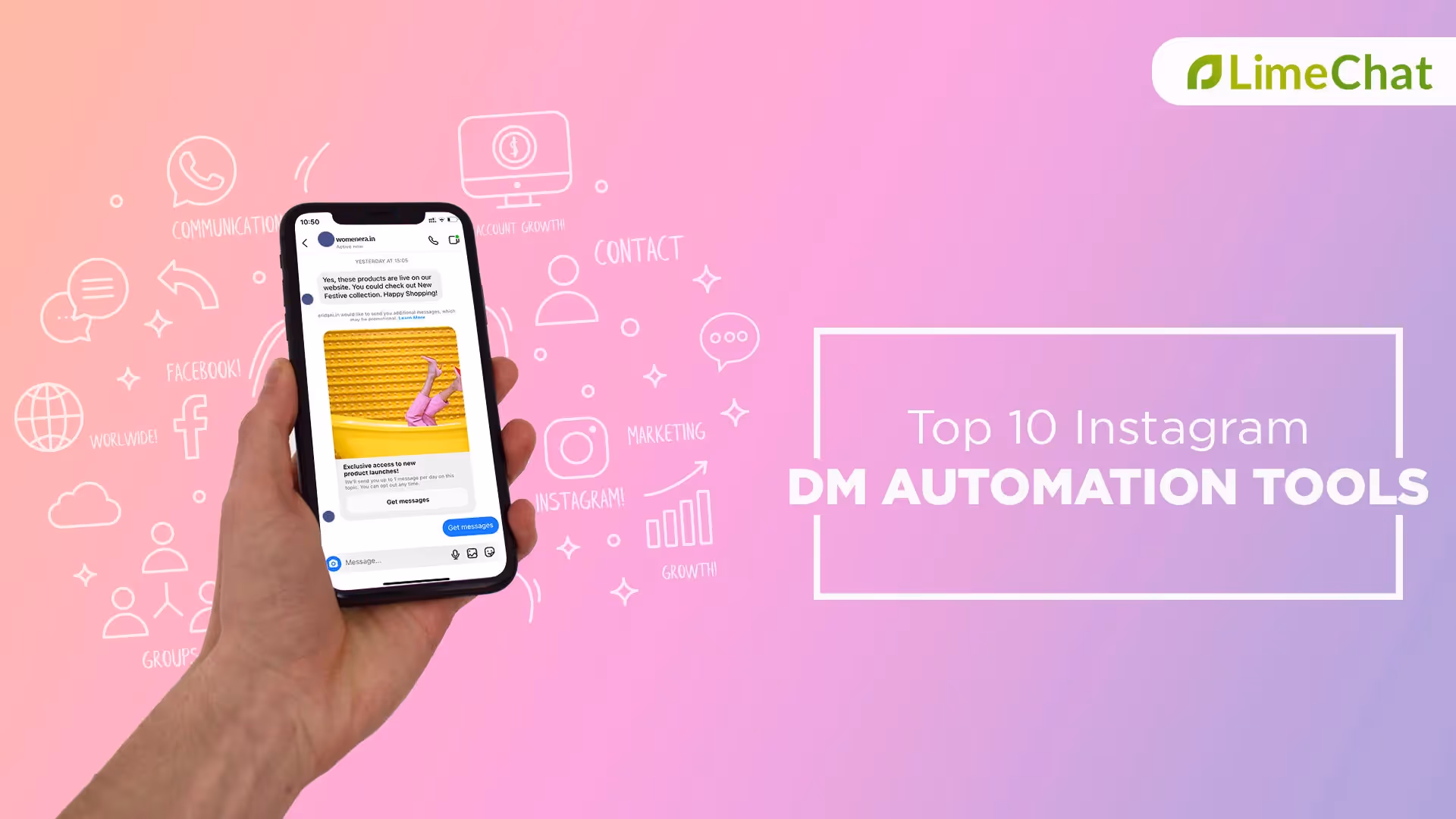 LimeChat Recommends: 10 Best Instagram DM Automation Tools for Ecommerce