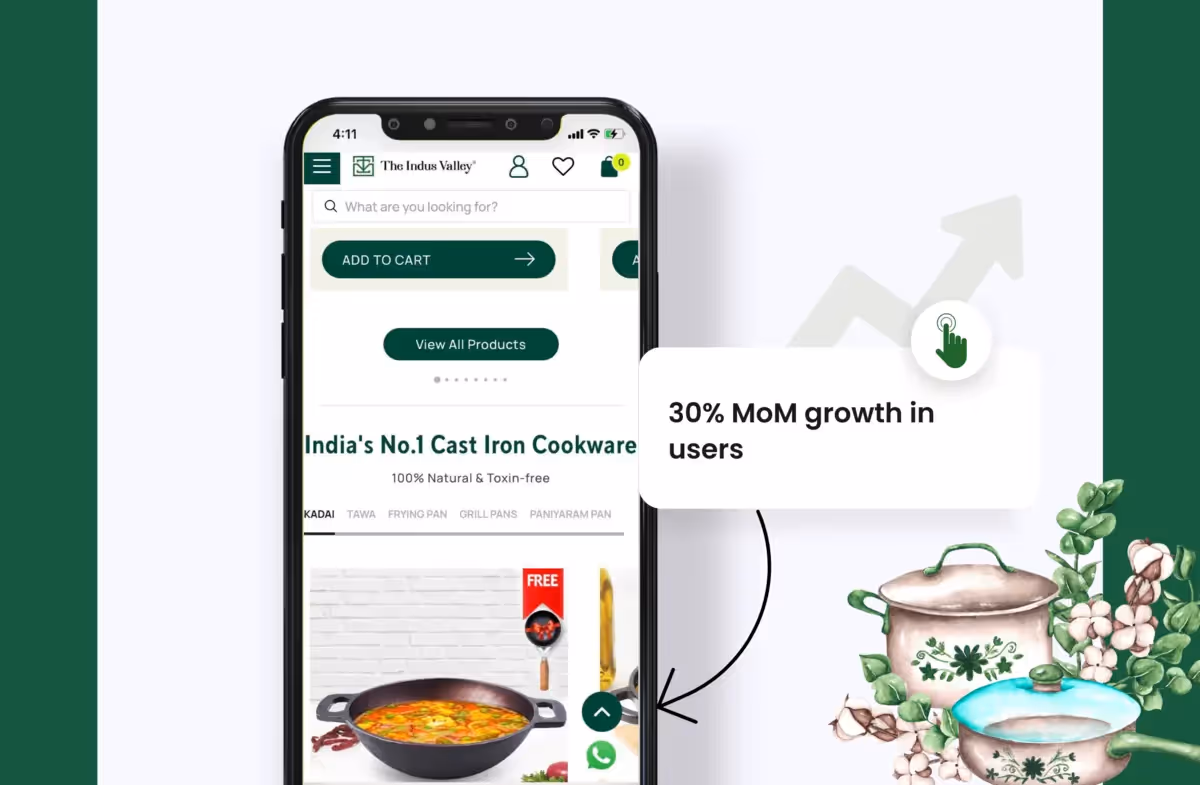The Indus Valley Get more customers to start a conversation through the chat widget on the website.