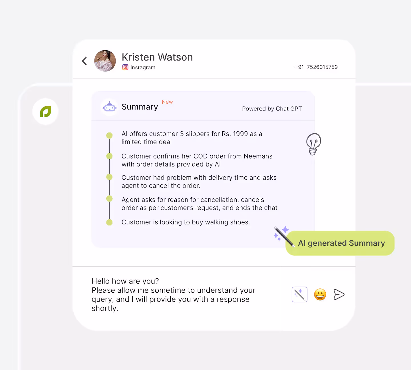 AI-Generated Summary via LimeChat