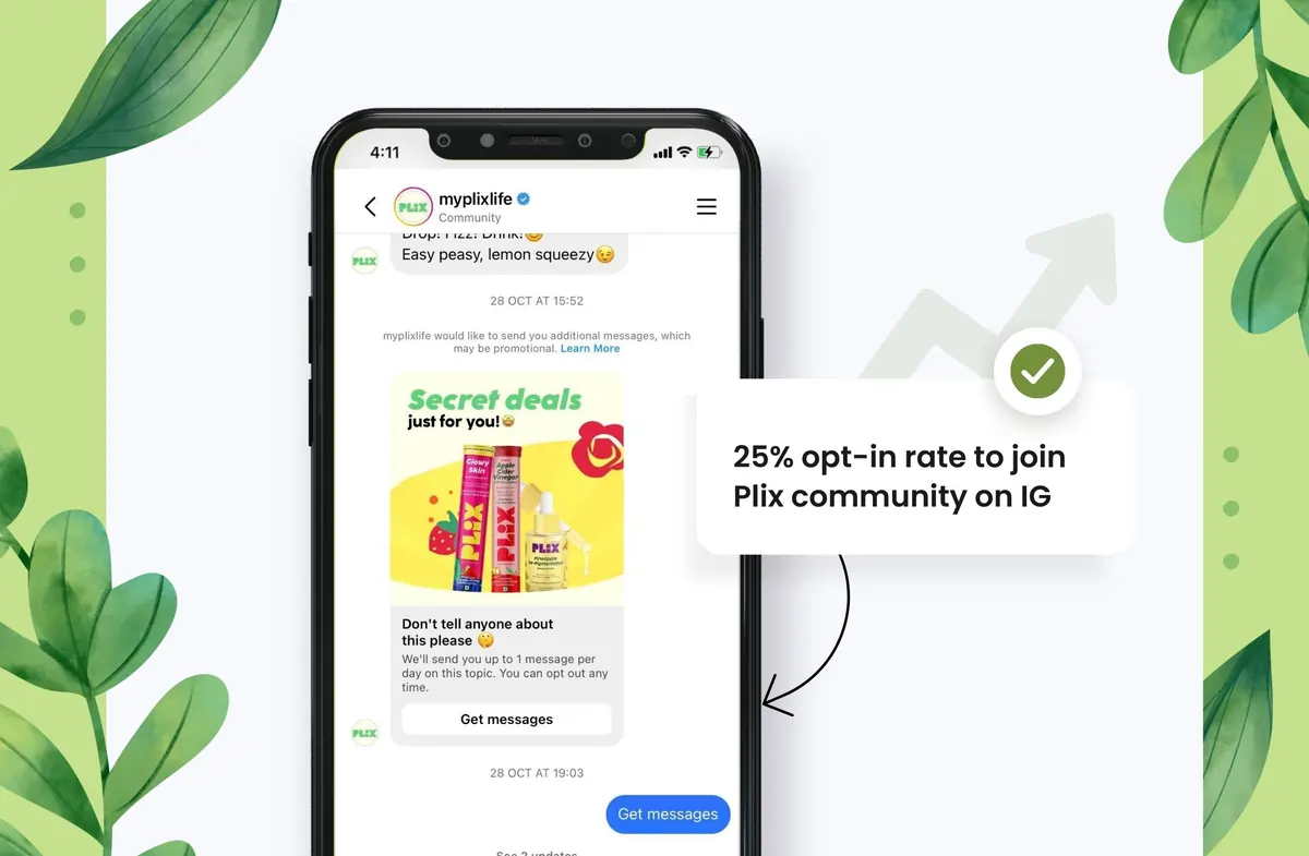 Build a community of engaged audience through IG opt-ins