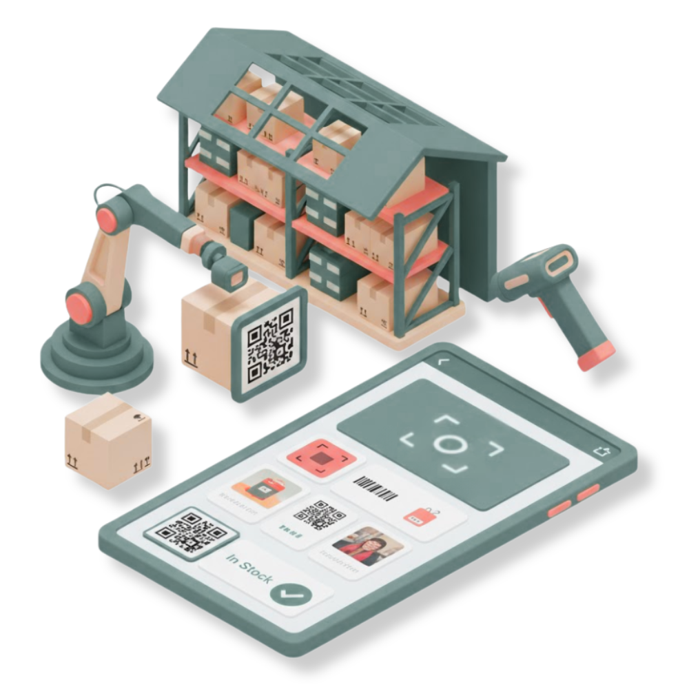 carcode and QR Code based Inventory Tracking Software