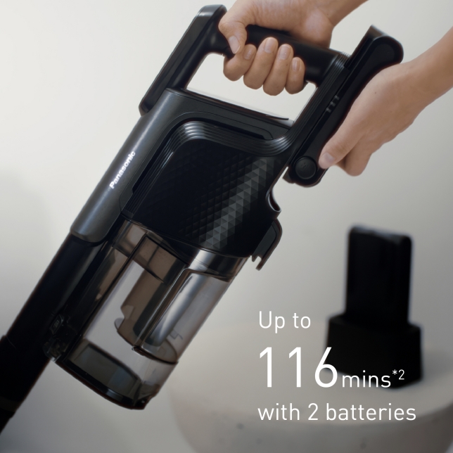 Up to 116 mins*² of Run Time