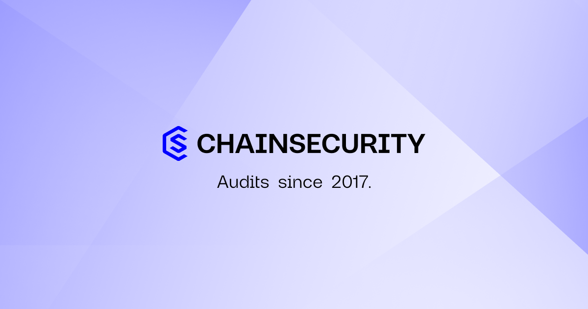 Smart Contract Audits by ChainSecurity
