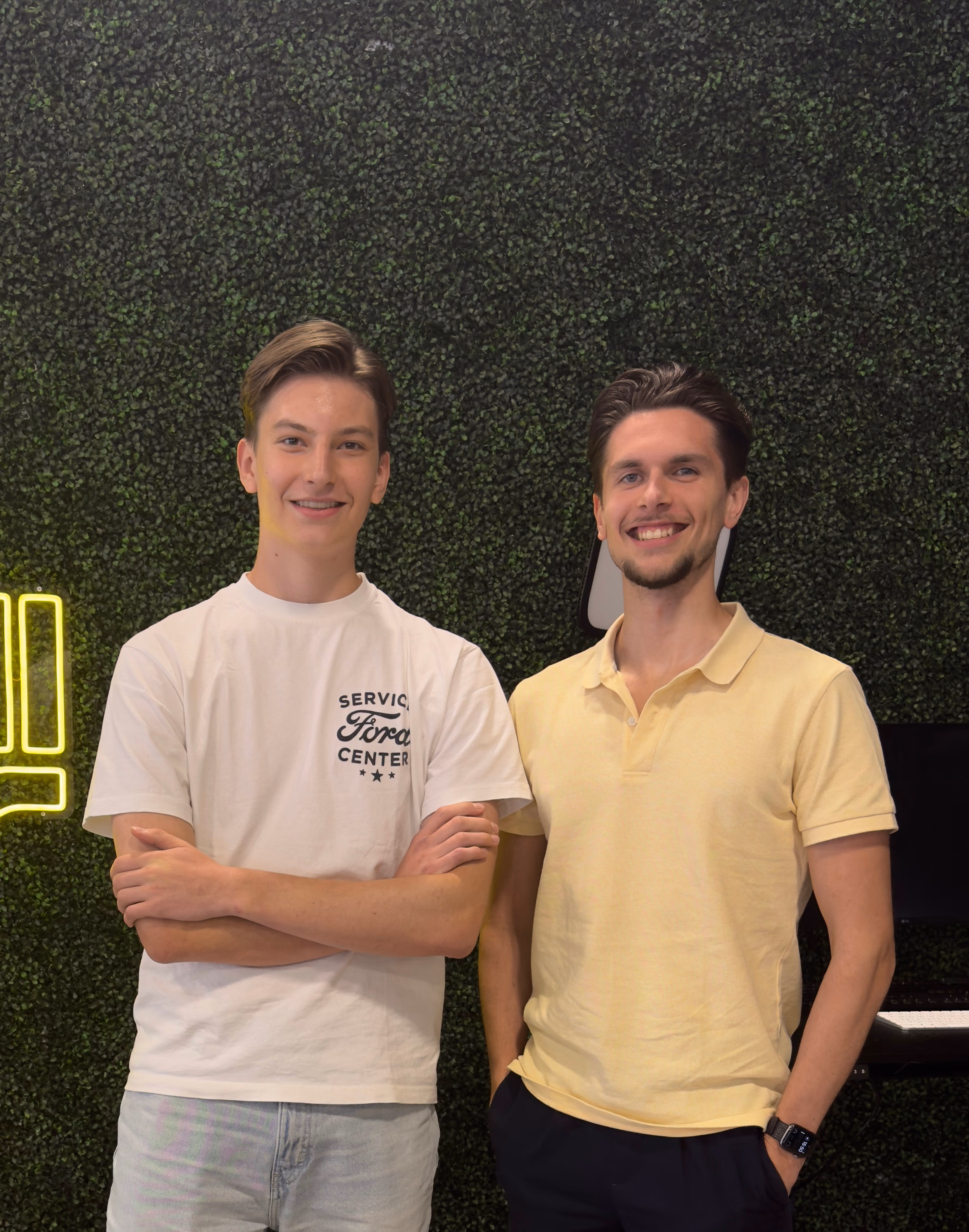 Ruben and Maurizio, the founders of Ringly