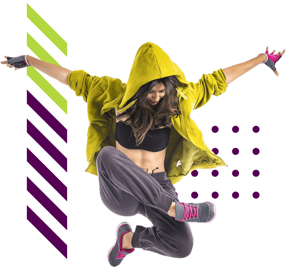 girl dancer jumping