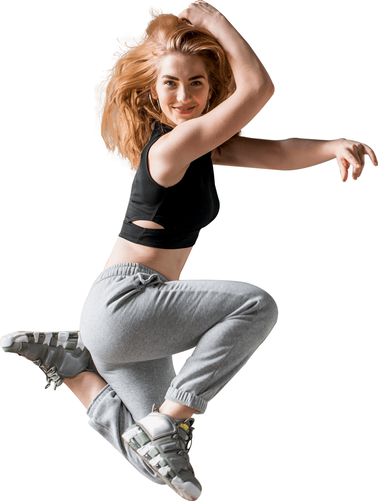 girl dancer jumping
