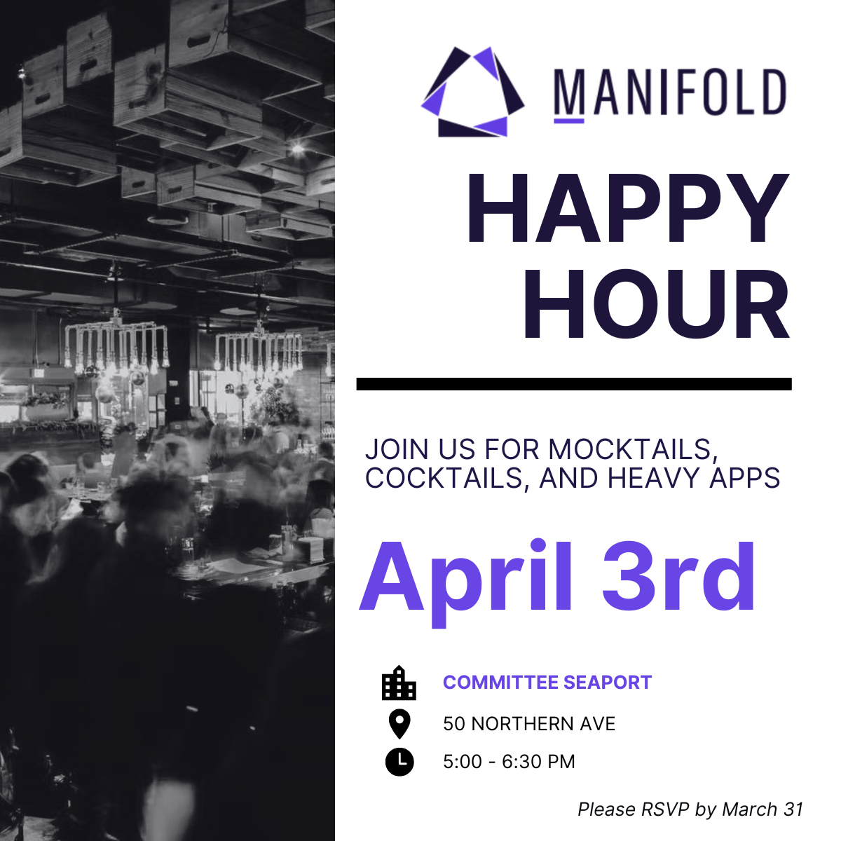 Happy Hour with Manifold at BioITWorld