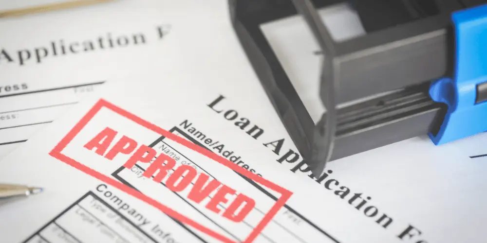 An approved loan application for a loan you should not get.