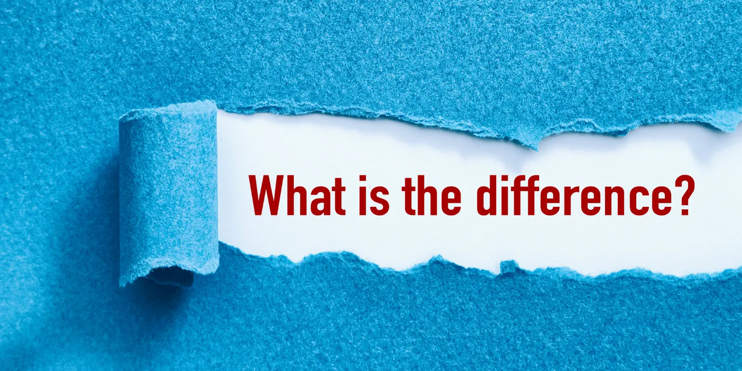 A torn piece of paper with the words "what is the difference" debt management and debt settlement.